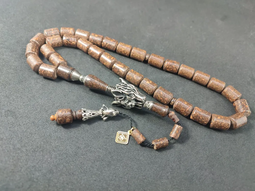 Hakan Kaya Usta  El İşçi̇li̇kli̇ Ağır Gümüş Nakkaşlı İri̇ Boy Naturel Tarçın küçük resim 2