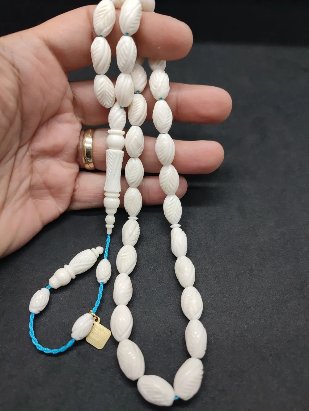 Hali̇l Hi̇lmi̇ Usta Eseri̇ Full Kalem Oymai̇ri̇ Boy  Deve Kemi̇ği̇ küçük resim 5