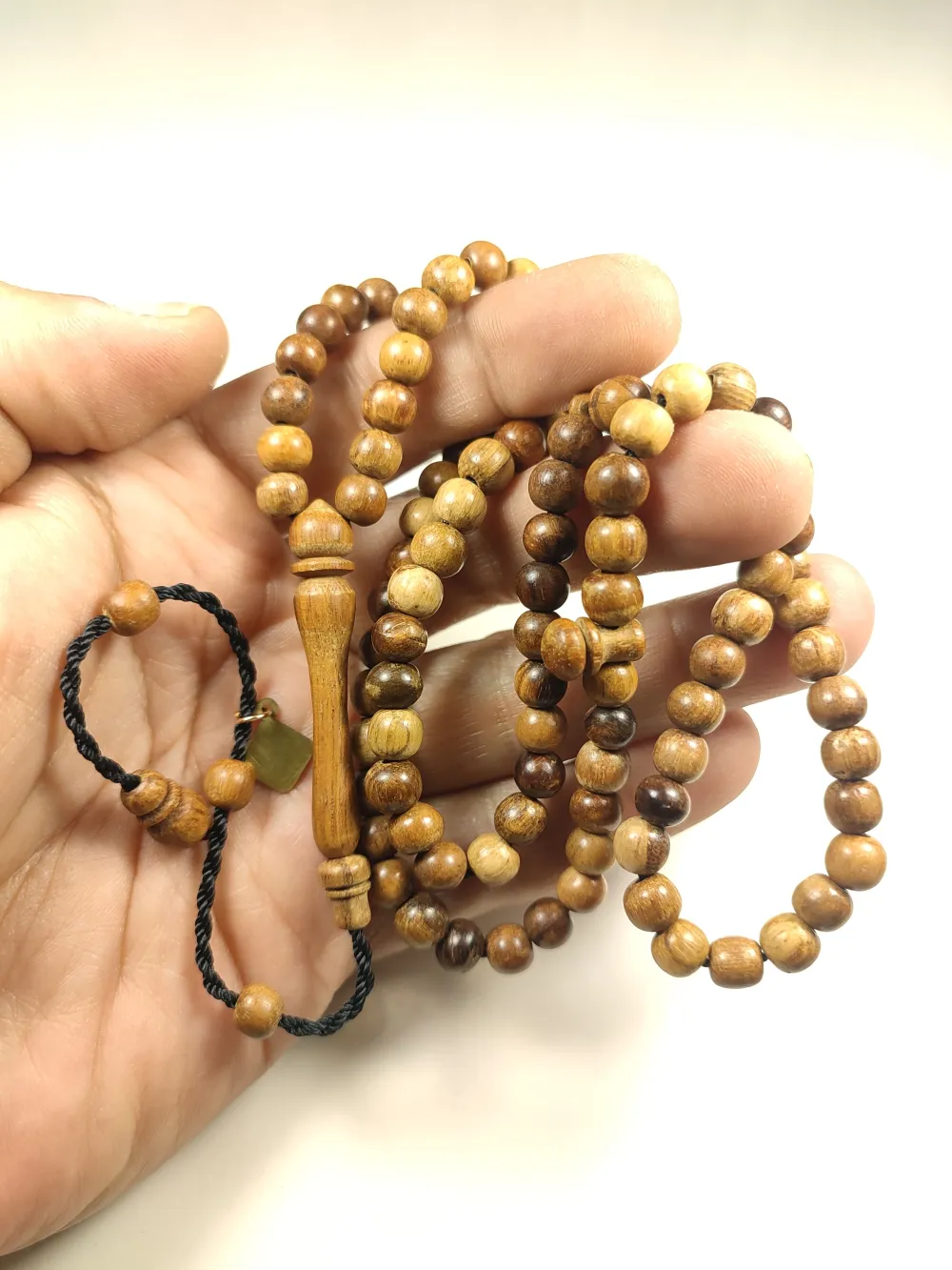 Hali̇l Hi̇lmi̇ Usta Eseri̇ Macassar Ağacı Namaz Tesbi̇hi̇ küçük resim 5