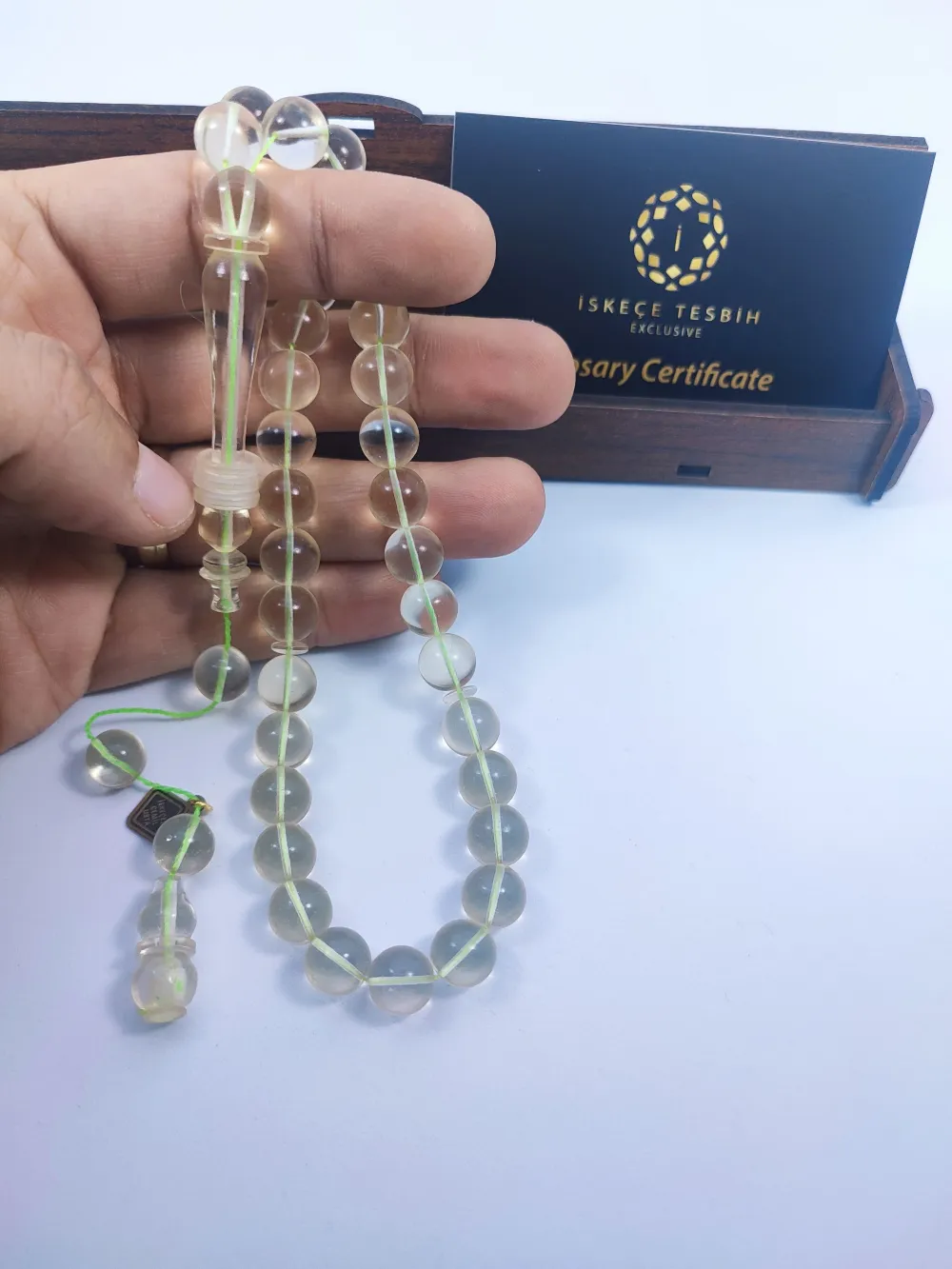 İskeçeli̇ Cemi̇l Usta Eseri̇ 22.50 Gr. Halkalı İmame 0.6 Deli̇m Şeffaf Su Damlası küçük resim 4