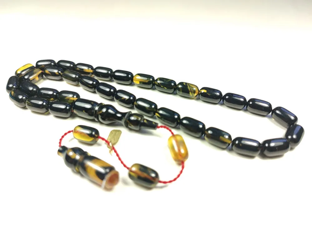 Mehmet Mercan Usta Eseri̇ İmzalı Aykırı Renk Sıkma Kehri̇bar