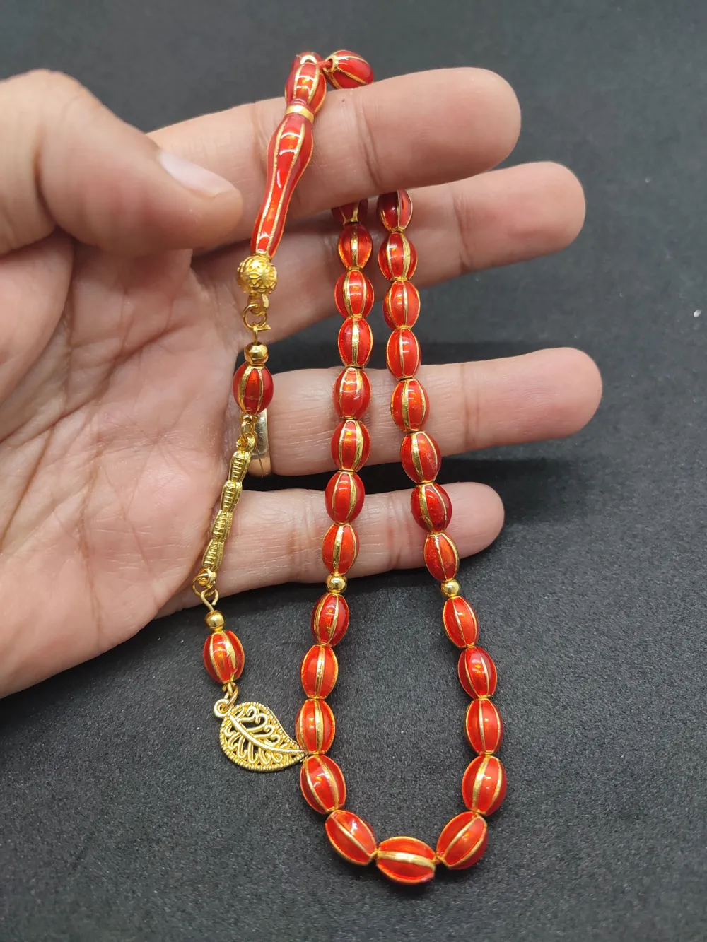 Bu Fi̇yata Yok!Altılı Yarma Model Düşük Ayar Gümüş Ve Mi̇neli̇ Kafes Model Tesbi̇h küçük resim 5