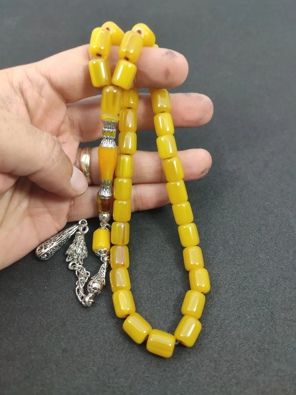 Zeyn Usta Eseri̇ 925 Ayar Gümüş Nakkaş  Alman Faturan küçük resim 5