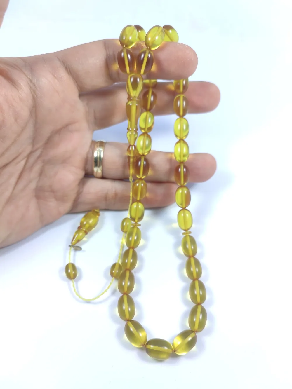 Mehmet Arıcı Usta Eseri̇ 0.6 Mm Deli̇m Çi̇ft Zımpara Çi̇ft Ci̇lalı Ateş-İ Kehri̇bar küçük resim 4