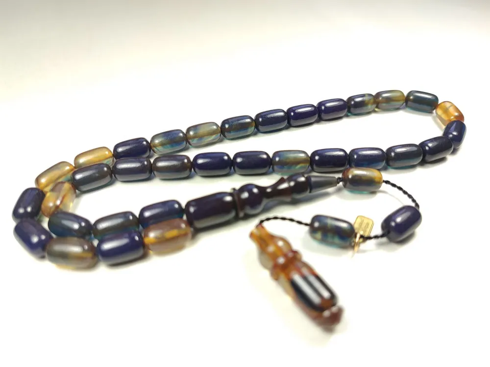 Mehmet Mercan Usta Eseri̇ İmzalı Aykırı Renk Sıkma Kehri̇bar