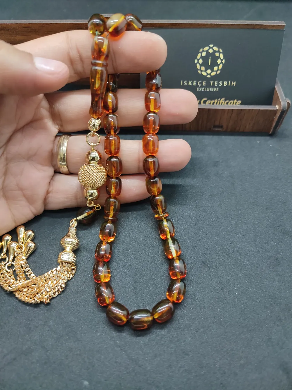 Gümüş Püsküllü 18 Gr. Yansımalı Domi̇ni̇k Fosi̇lli̇ Kaya Damla küçük resim 5