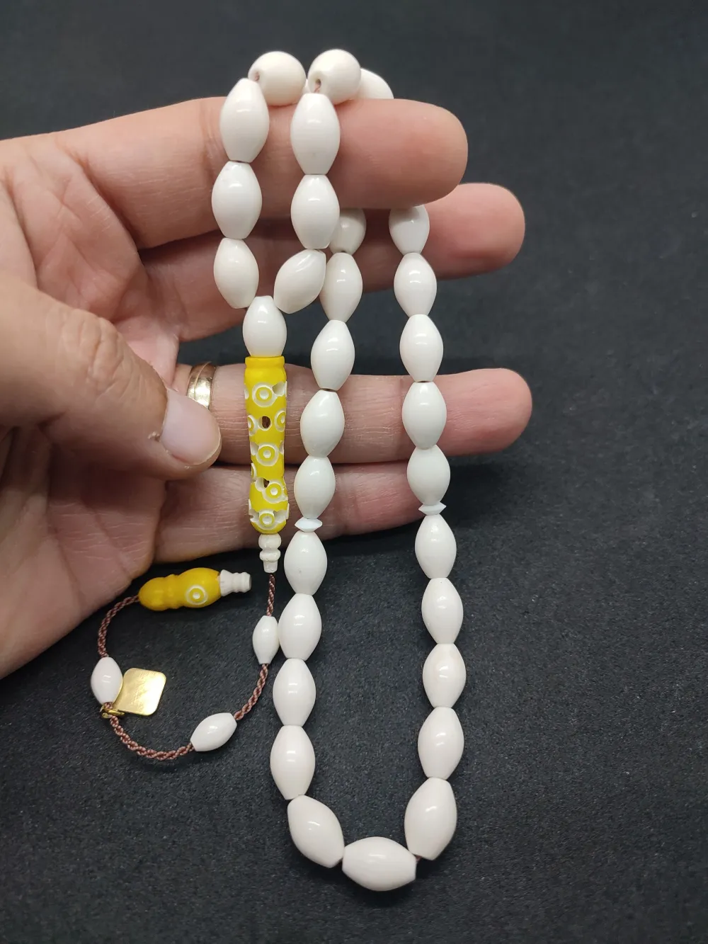 İskeçeli̇ Cemi̇l Usta Eseri̇ İmame Hi̇tame Kalem Oyma Deve Kemi̇ği̇ küçük resim 5