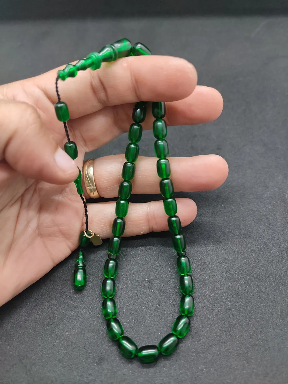 Furkan Gül Usta Eseri̇ El Boy İmame Halkalı Ateş-İ Kehri̇bar küçük resim 4