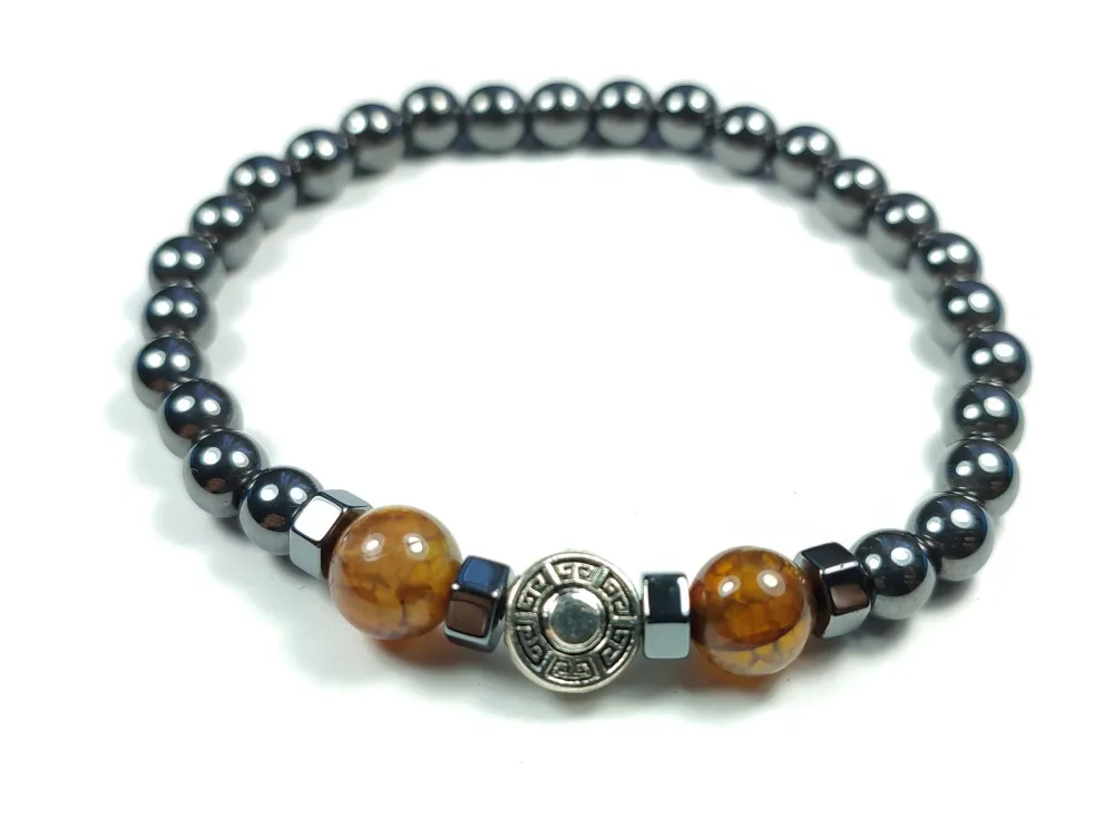 Hemati̇t Ve Doğal Taş Kombi̇nli̇ Bi̇lekli̇k