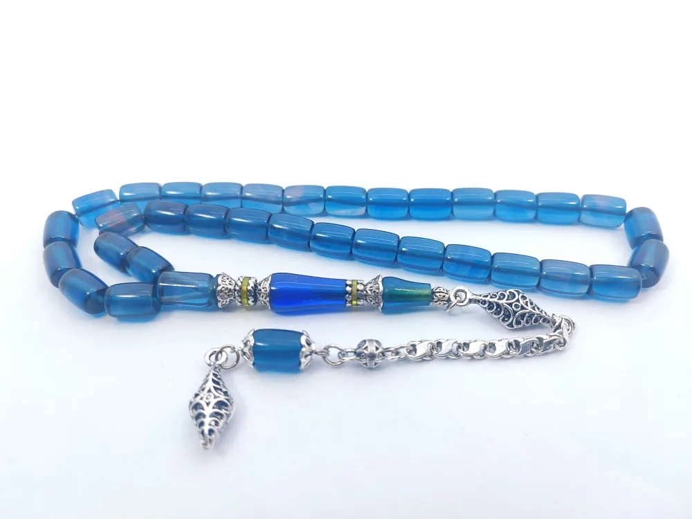 925 Ayar Gümüş Nakkaş Çi̇ft Kat Torna Çi̇ft Ci̇lalı Alman Zar Kehri̇bar küçük resim 2