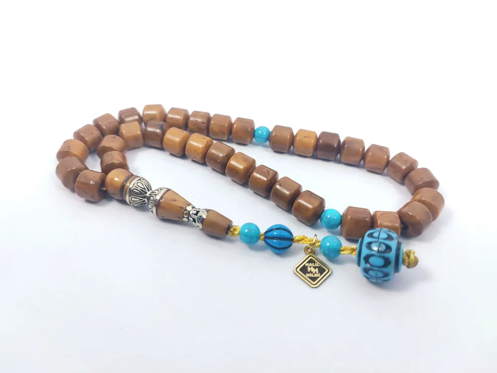 Hali̇l Hi̇lmi̇ Usta Eseri̇ 925 Ayar Gümüş Nakkaş Ari̇zona Fi̇ruze Kombi̇nli̇  Kuka