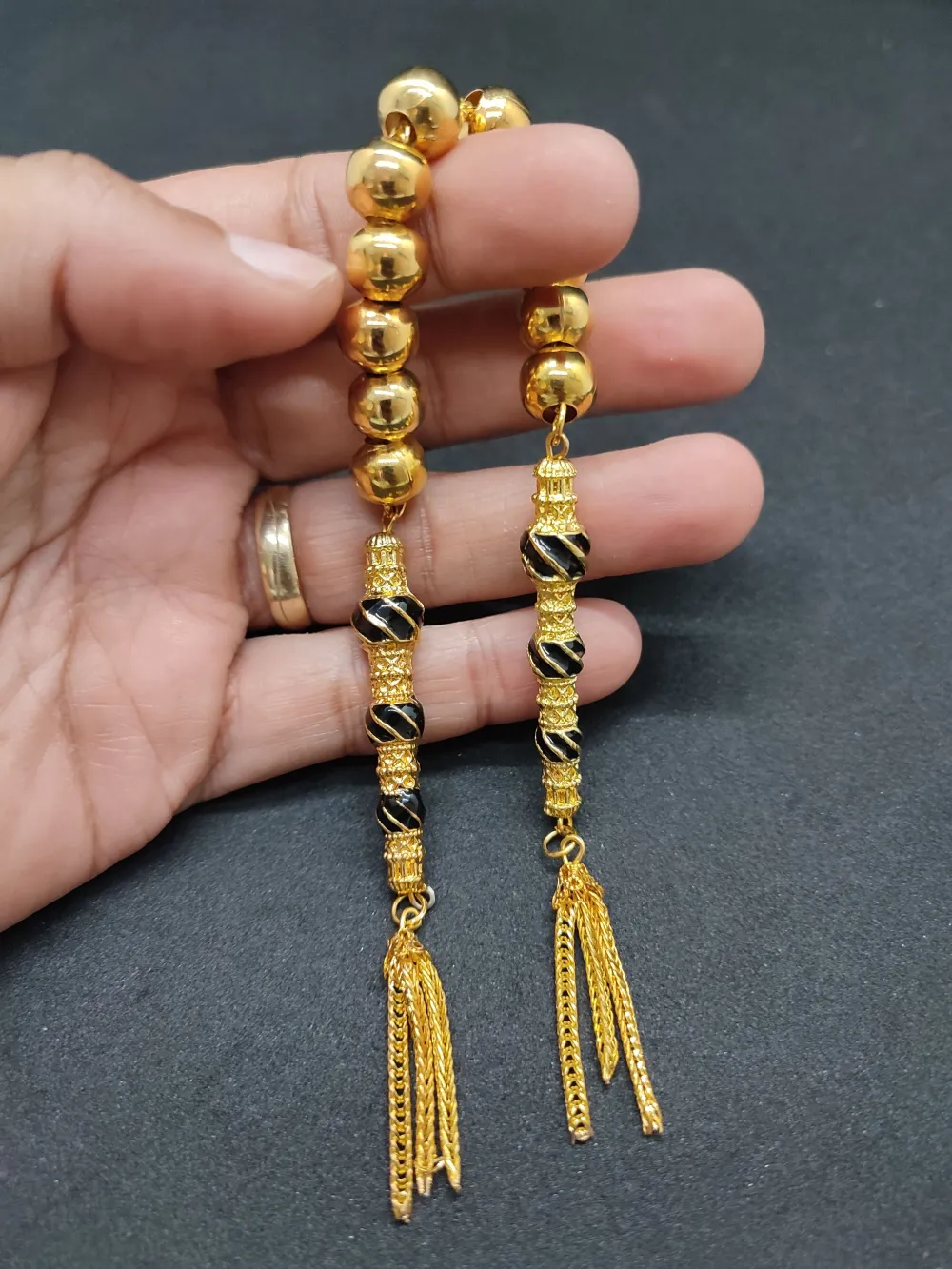 Bu Fi̇yata Yok! Çi̇ft Nakkaş İmame Zaza Model  Düşük Ayar Gümüş Tesbi̇h küçük resim 5