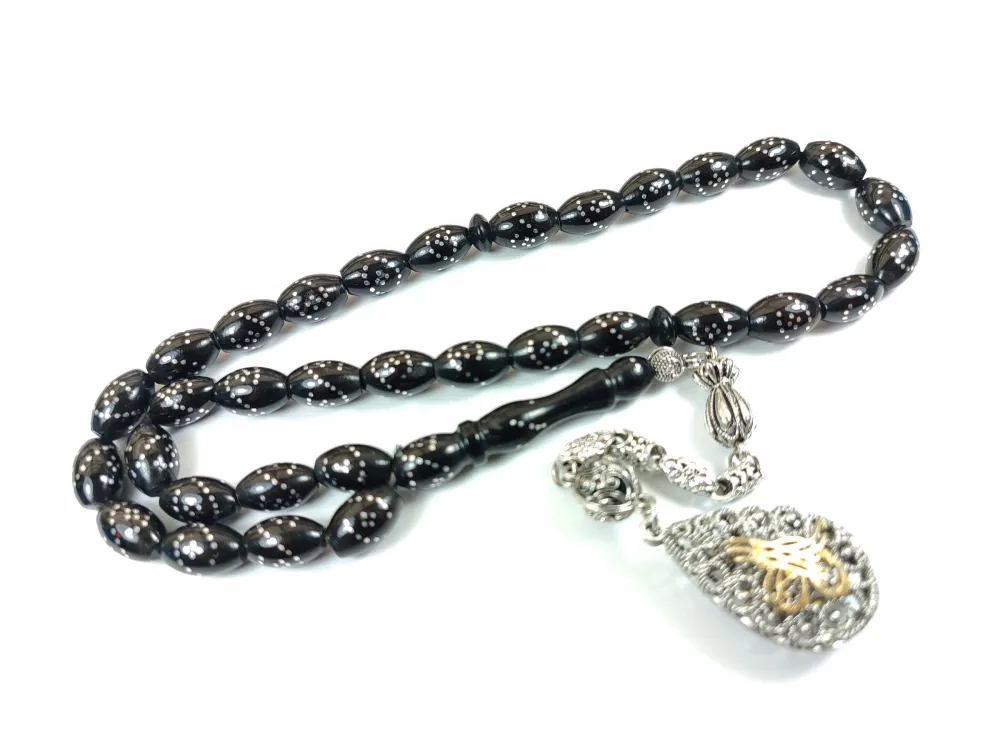 Alman Gümüş Püküllü 925 Ayar Gümüş Çakımlı Yusur (Deni̇z Mercanı)