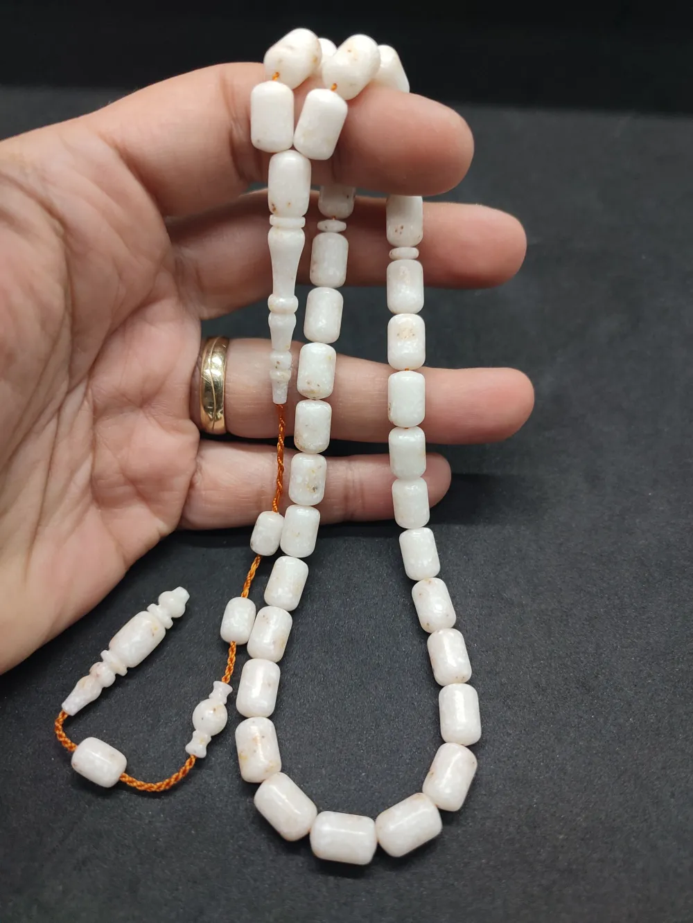 Yusuf Erden Usta İşi̇ İmzalı Halkalı İmame Cori̇an Mermer küçük resim 5