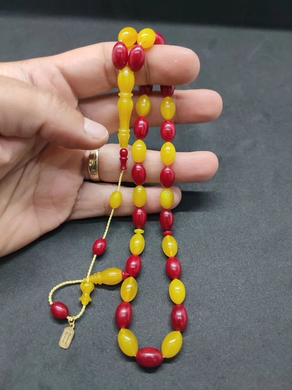 Mehmet Mercan Usta Eseri̇ Çi̇ft Kat Ci̇lalı Alman Sıkma Kehri̇bar küçük resim 5