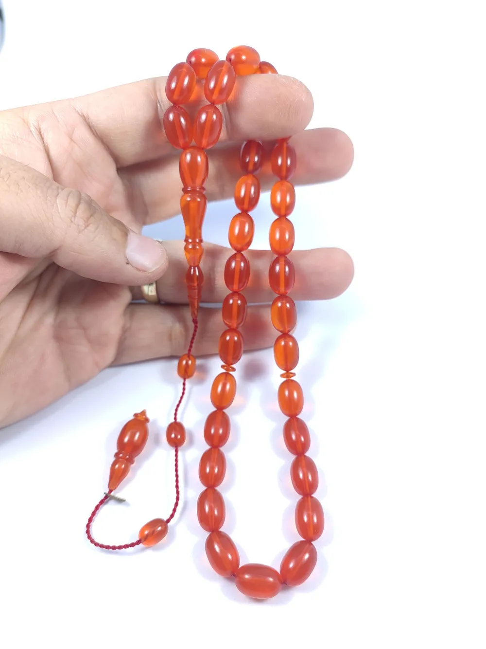 Mehmet Arıcı Usta Eseri̇ 0.6 Mm Deli̇m Çi̇ft Zımpara Çi̇ft Ci̇lalı Ateş-İ Kehri̇bar küçük resim 5