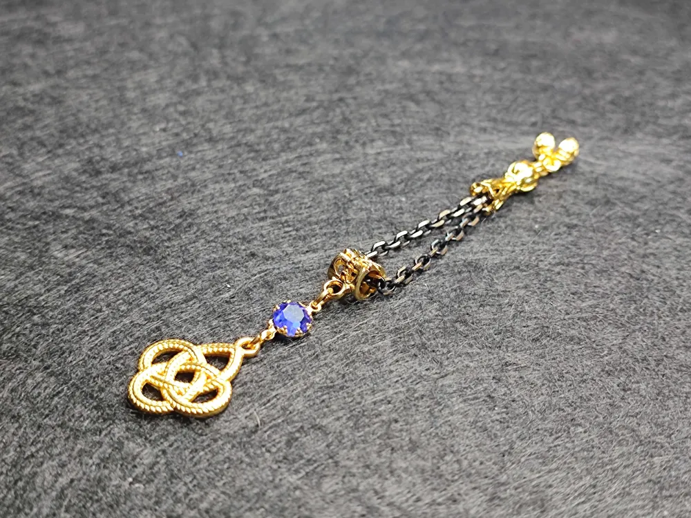 Usta İşçi̇li̇kli̇ Gümüş Kaplama Tesbi̇h Püskülü küçük resim 3