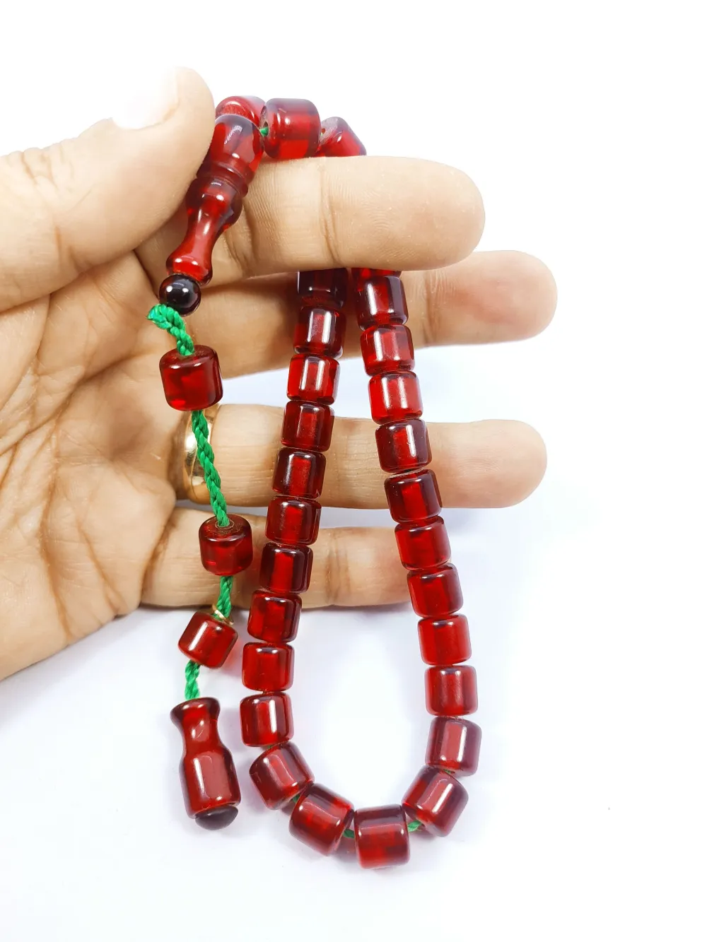 Hayyani̇ Usta Eseri̇ İmzalı Mühürlü Dönem Osmanlı Ateş Kehri̇barı küçük resim 5