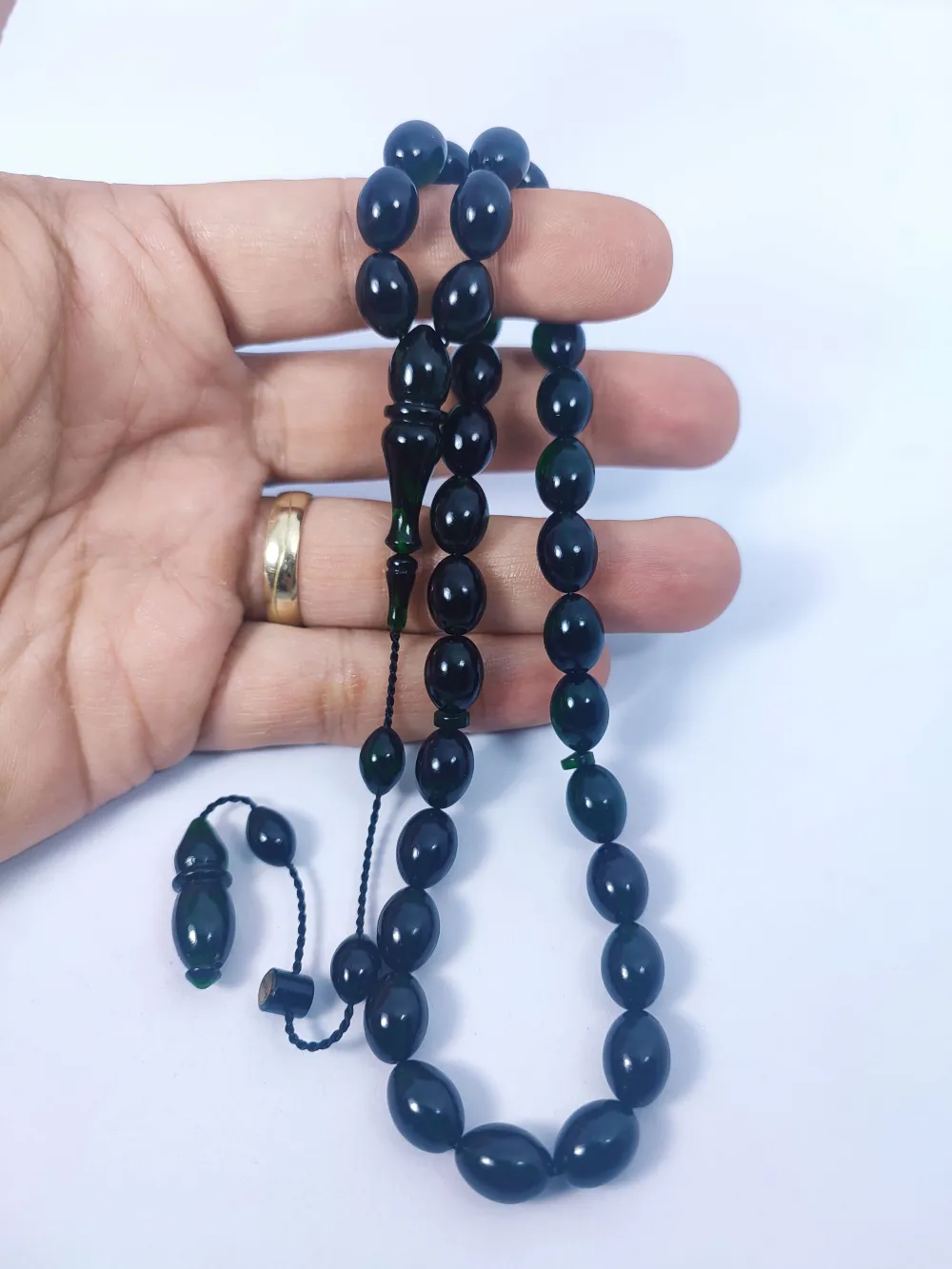 Muhammed Taci̇r Usta Eseri̇ 0.6 Deli̇m Çi̇ft Ci̇lalı Sıkma Kehri̇bar küçük resim 4