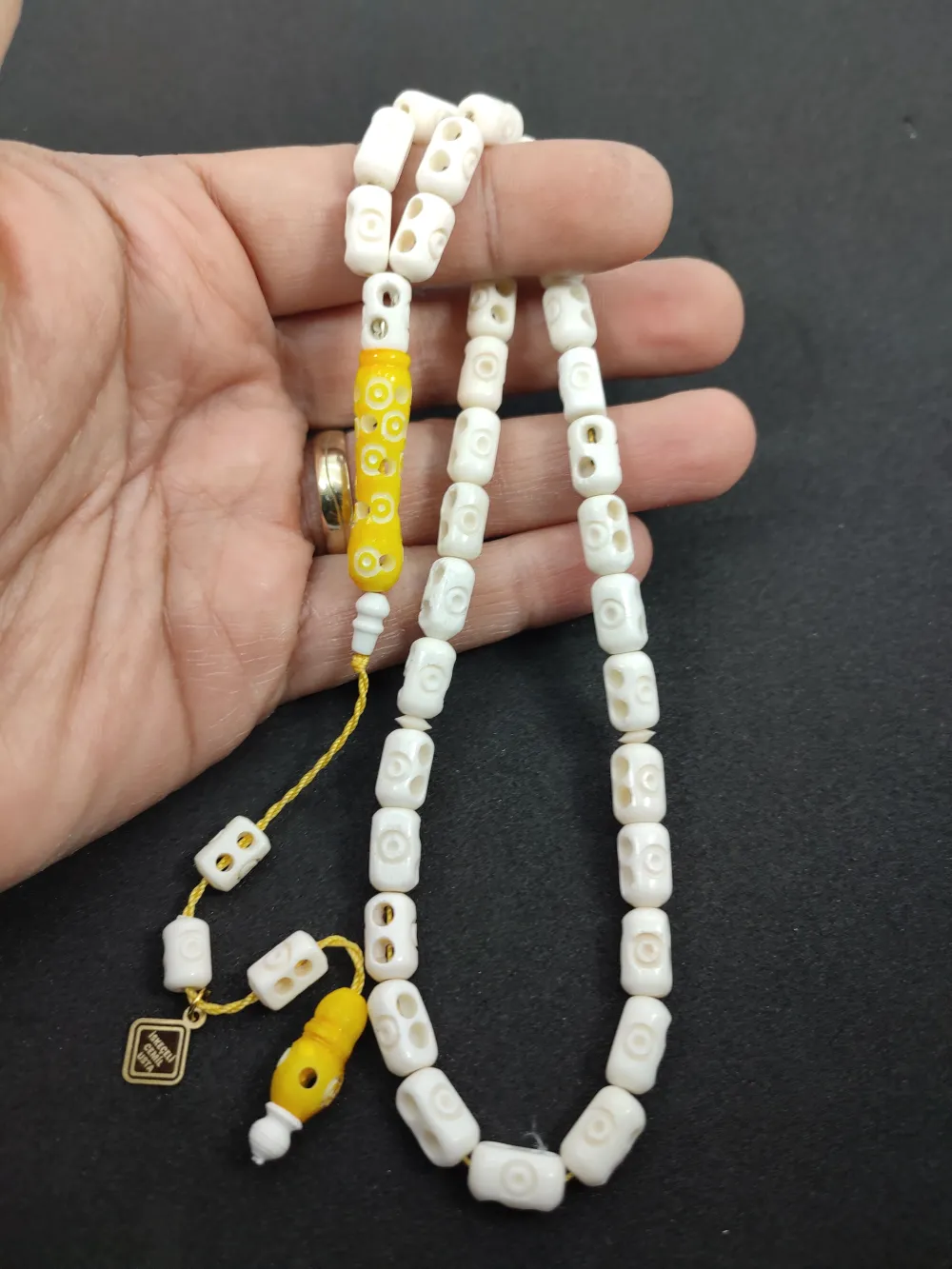 Başka Yerde Yok!!! İskeçeli̇ Cemi̇l Usta Eseri̇ Full Kalem Oyma  Deve Kemi̇ği̇ küçük resim 4