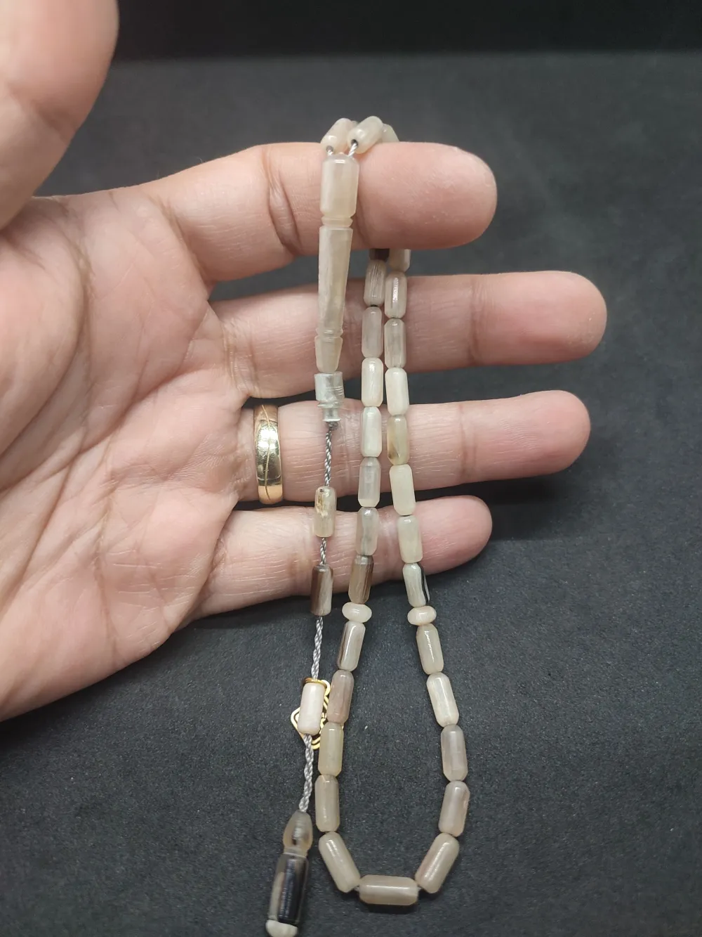 Hakan Kaya Usta Eseri̇ Alaca Renk El Boy Naturel Koç Boynuzu küçük resim 4