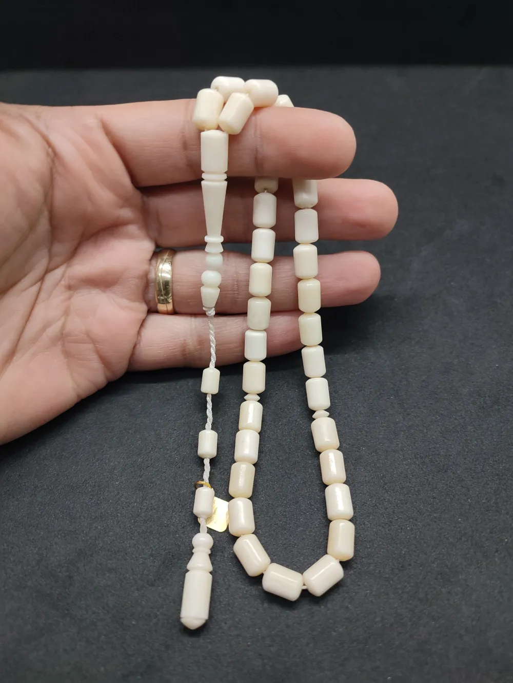 İskeçeli̇ Cemi̇l Usta Eseri̇ Sülün İmame El Boy  Naturel Bali̇na Kemi̇ği̇ küçük resim 4