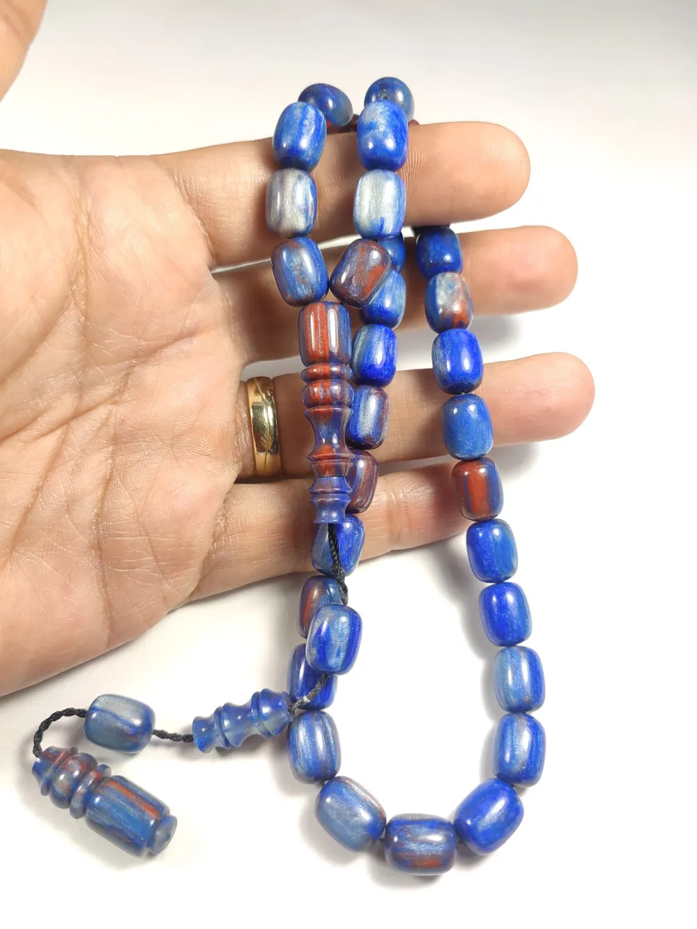 Emi̇na Ri̇şvani̇ Usta İşi̇ İmzalı Multi̇ Color  Sıkma Kehri̇bar küçük resim 4