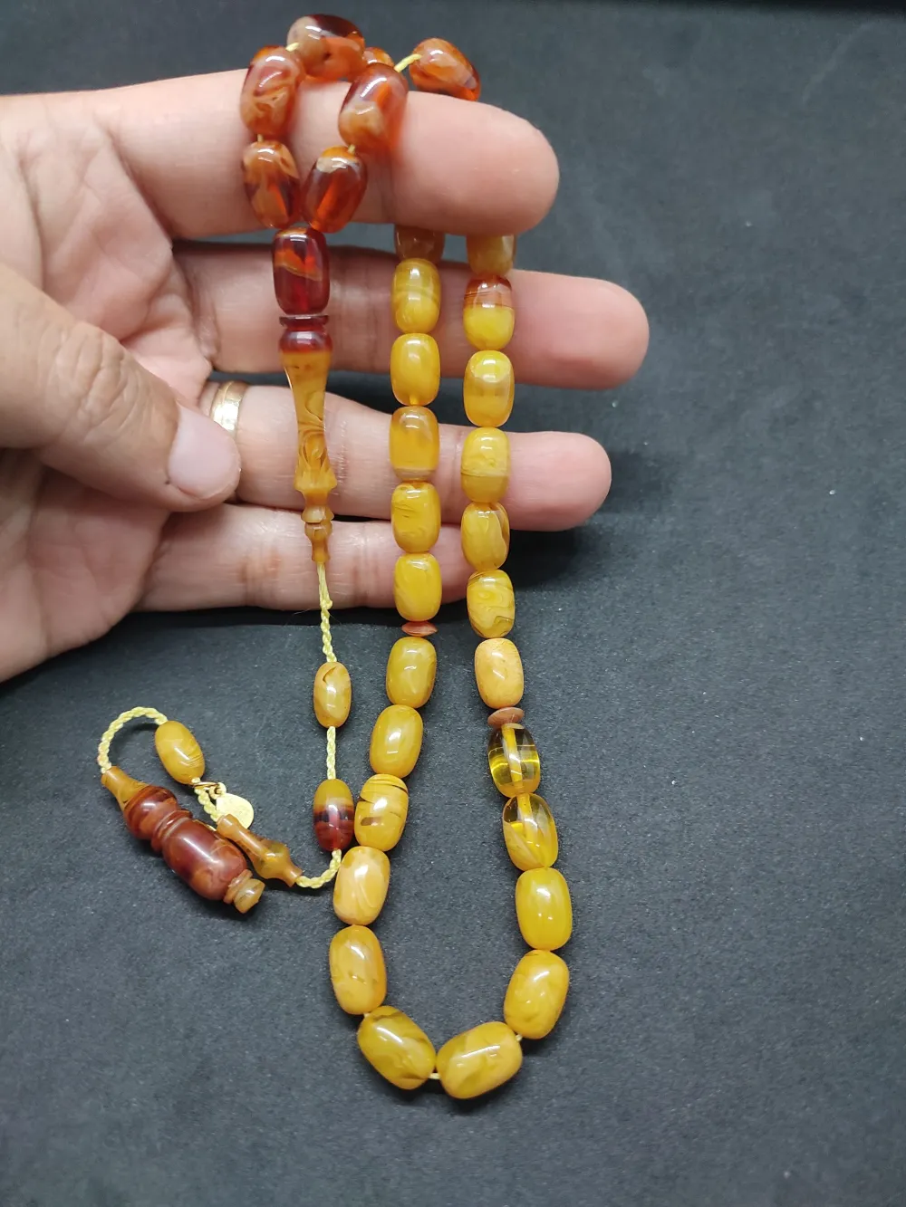 Ayhan Turan Usta Eseri̇ Ful Hare Ful Damar Eski̇ 0.6 Mm Deli̇m Sıkma Kehri̇bar küçük resim 4