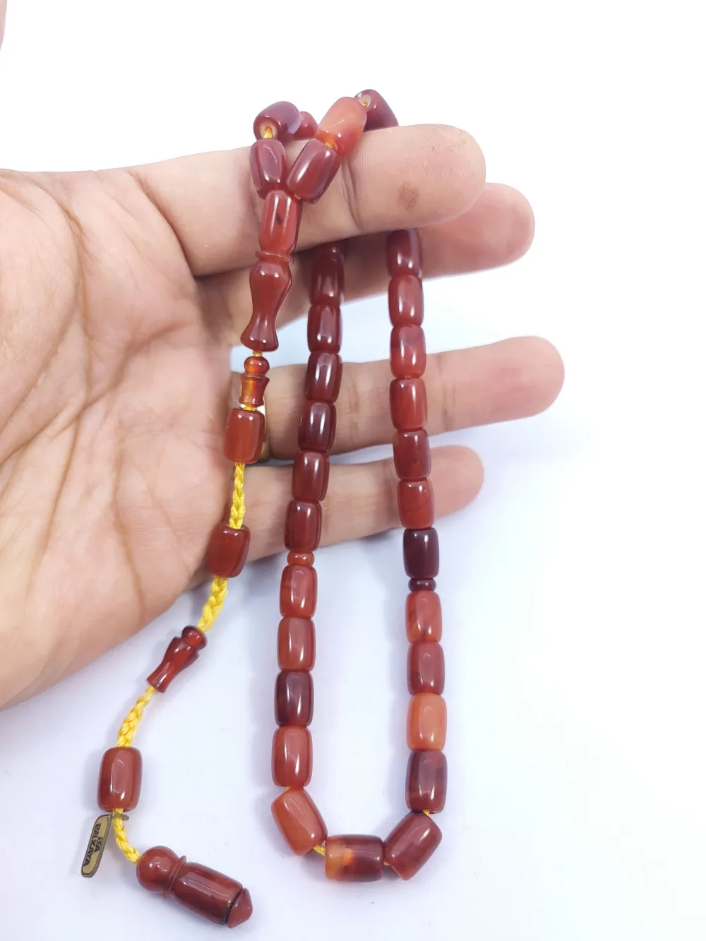 İsa Balkaya Eseri̇ Koni̇k Deli̇m(Eski̇ Usul) 12 Kat İpe Di̇zi̇li̇ Eski̇ Sıkma Kehri̇bar küçük resim 5