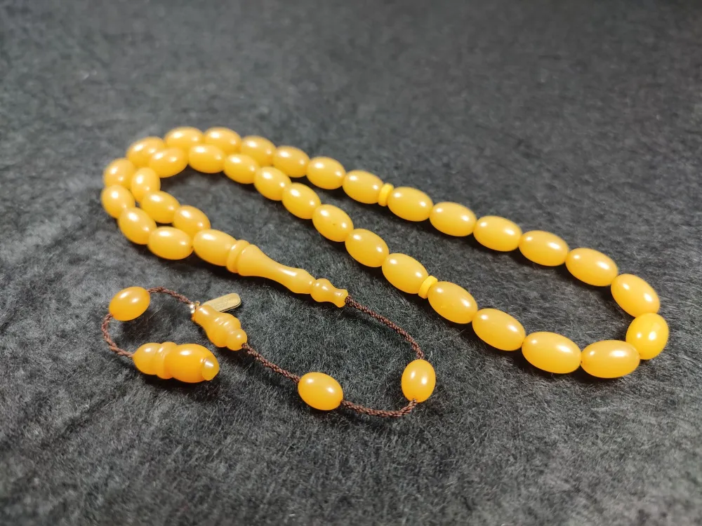 Furkan Gül Usta İşi̇ İmzalı Mühürlü  Sıkma Kehri̇bar