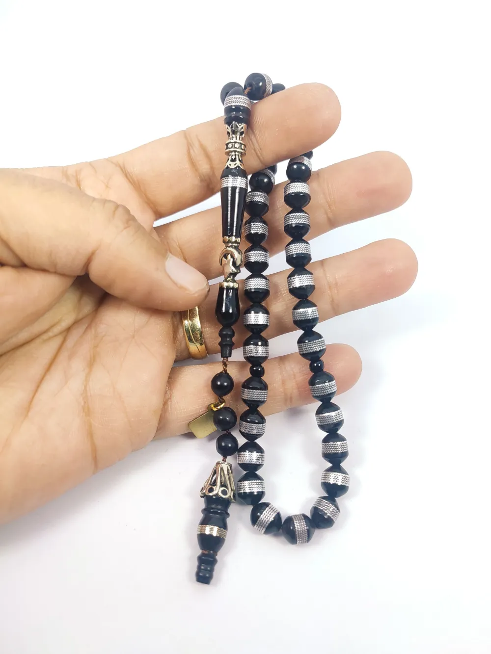 Hali̇l Hi̇lmi̇ Usta Eseri̇ 925 Ayar Gümüş Nakkaş Gümüş Sarmal Kuka küçük resim 5