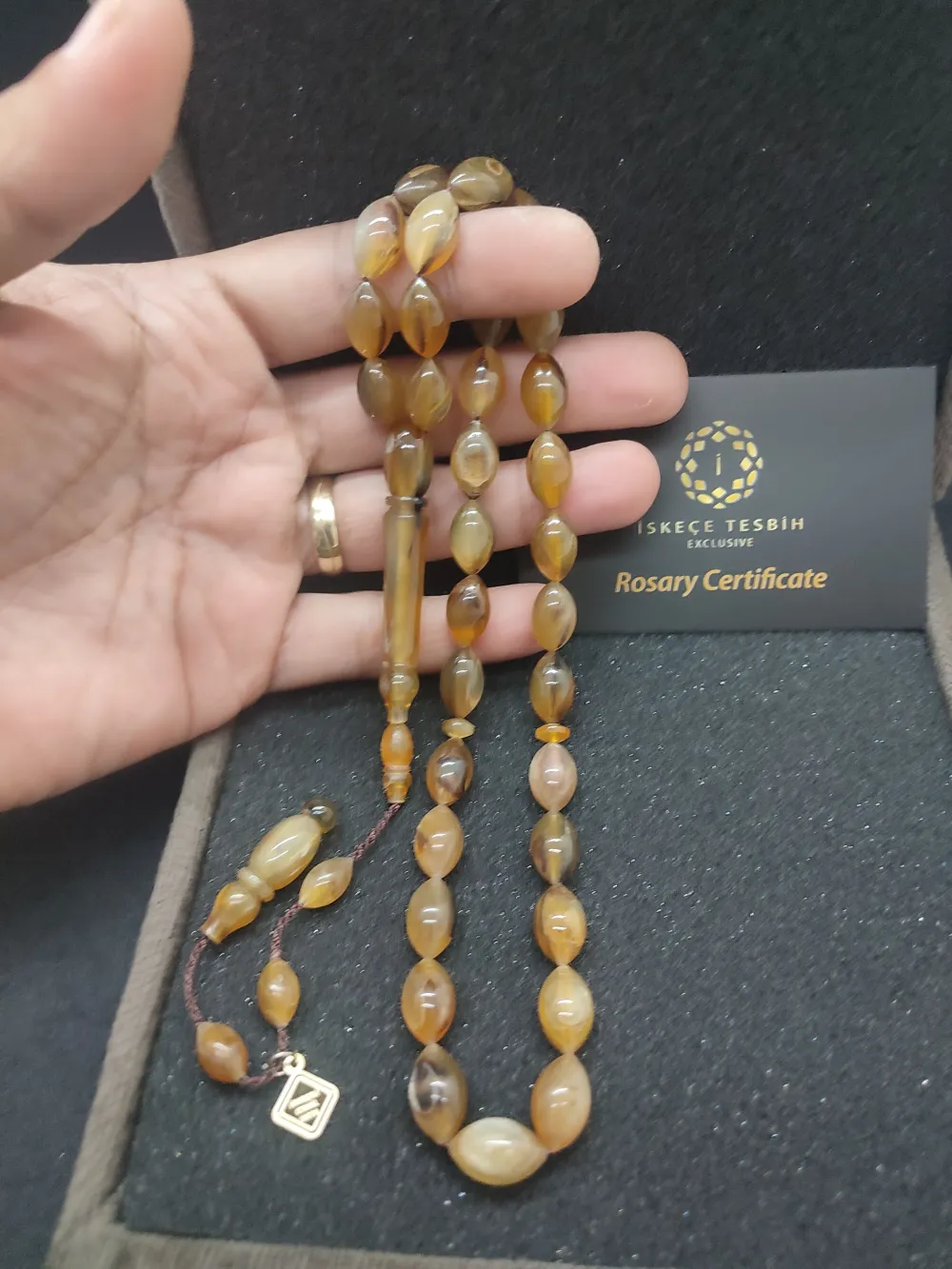 Vıp Kutulu 29.44 Gr İskeçeli̇ Cemi̇l Usta Eseri̇ Nadi̇r Tür  Gergedan Boynuzu küçük resim 4