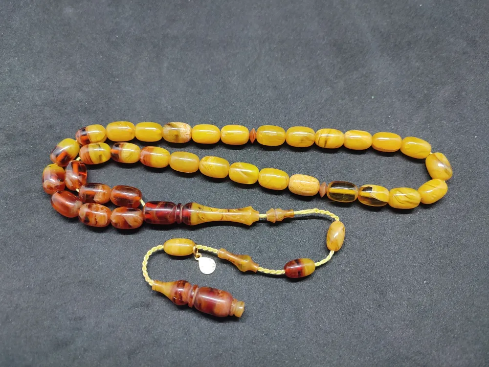 Ayhan Turan Usta Eseri̇ Ful Hare Ful Damar Eski̇ 0.6 Mm Deli̇m Sıkma Kehri̇bar küçük resim 2