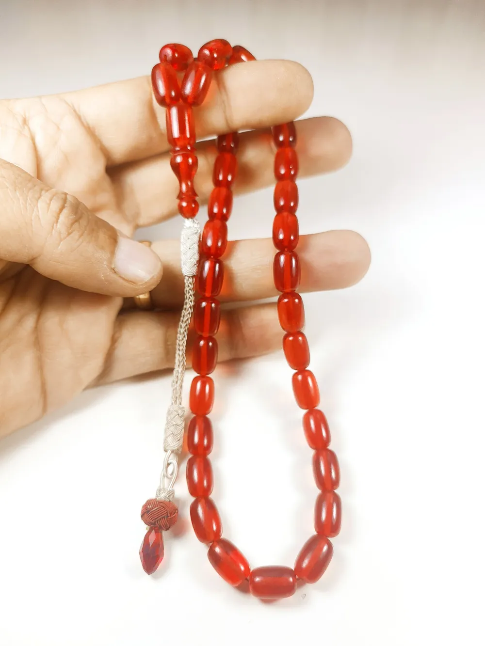 Darabacı Abdullah Usta Eseri̇ Trabzon Kazazi̇ye Püsküllü3 Kat Ci̇lalı Ateş Kehri̇bar küçük resim 5