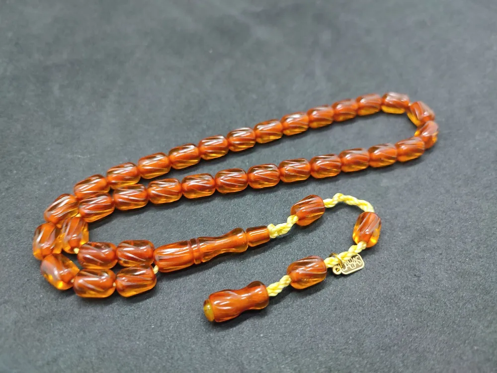 Dabbas Usta Eseri̇ El Boy Ful Kalem Oyma Ateş-İ Kehri̇bar küçük resim 3