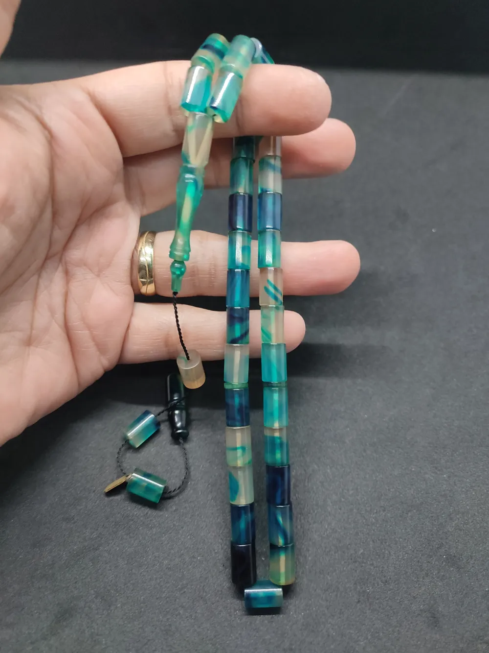 Uğur Şener Usta Eseri̇ 0.6 Şeffaf Deli̇m Çi̇ft Kat Ci̇lalı Ok Gi̇bi̇ Sıkma Kehri̇bar küçük resim 4