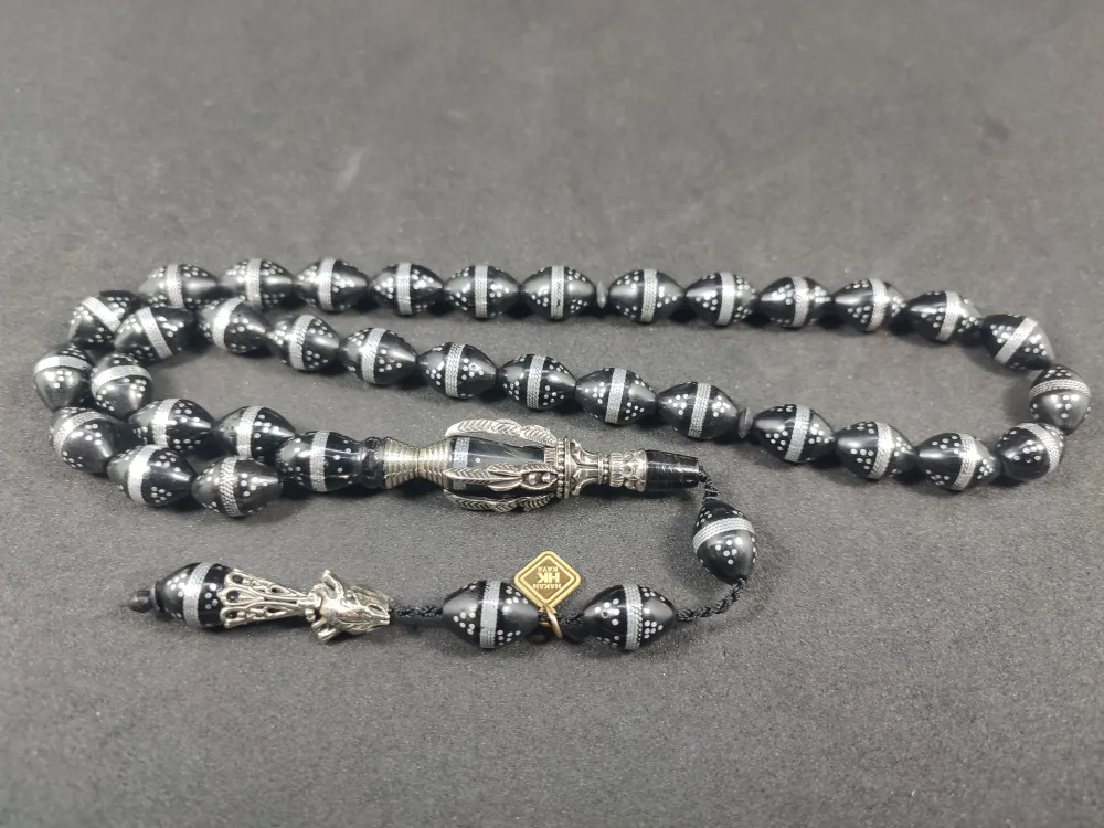 Hakan Kaya Usta  El İşçi̇li̇kli̇ Ağır Gümüş Nakkaşlı İri̇ Boy Çakımlı  Kuka küçük resim 3