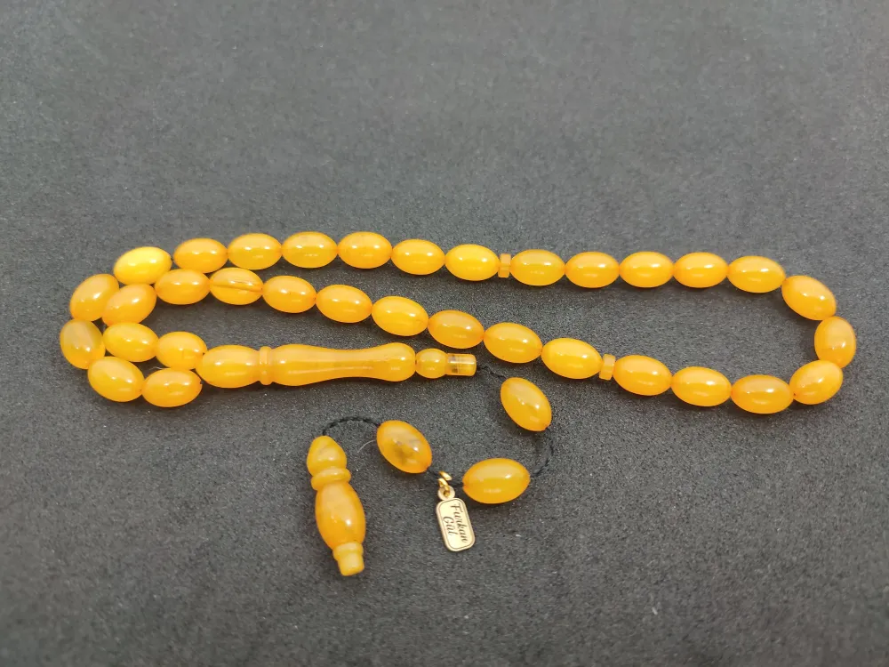 Furkan Gül Usta Eseri̇ 0.6 Şeffaf Deli̇m Çi̇ft Kat Ci̇lalı Sıkma Kehri̇bar küçük resim 3