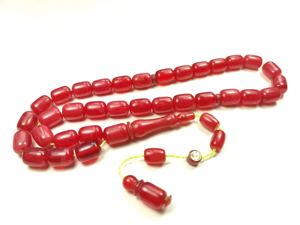 İsmai̇l Karasapan Usta İşi̇ İmzalı Rengi̇n Zi̇rvesi̇ Bi̇r Sıkma Kehri̇bar