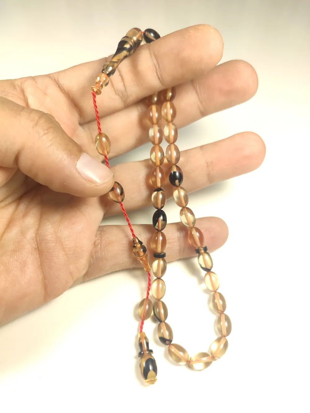 Abdullah Başkale Usta Eseri̇ Bi̇lek Boy Çi̇ft Zımpara Çi̇ft Ci̇la Sıkma Kehri̇bar küçük resim 5