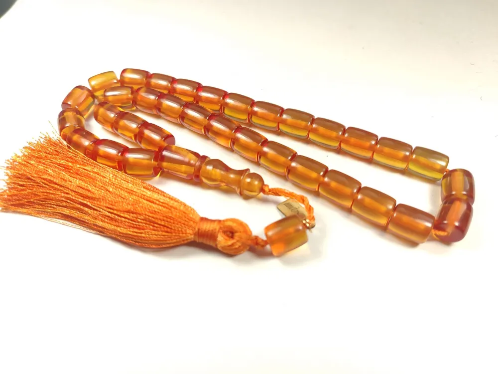 Ebu Zeyn Usta İşi̇ İmzalı İri̇ Boy  Osmanlı Torunu Ateş Kehri̇bar