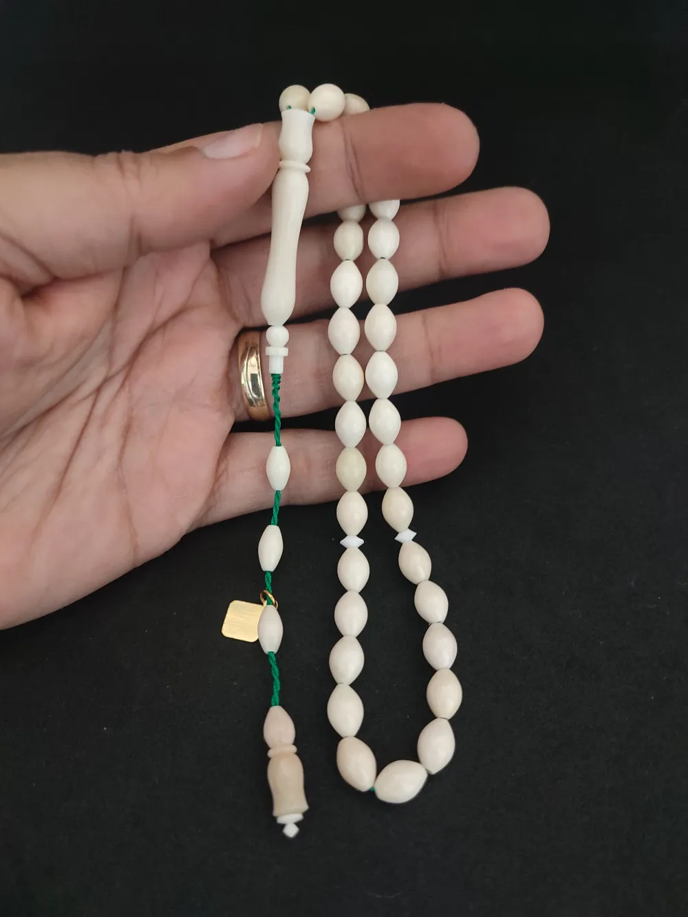 İskeçeli̇ Cemi̇l Usta Eseri̇ Mevlevi̇ Model Naturel Bali̇na Kemi̇ği̇ küçük resim 4