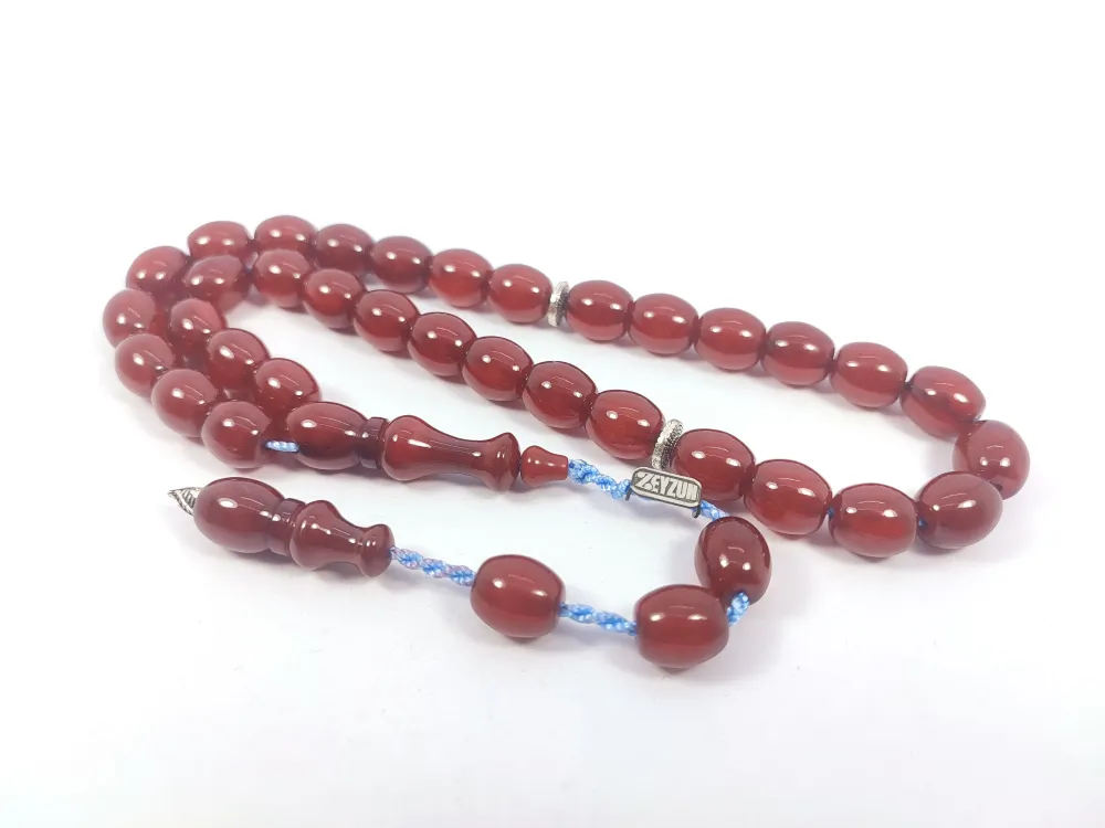 Zeyzun Usta Eseri̇ Di̇k Damar (İmza Çi̇vi̇ Ara Pulları Gümüş) Sıkma Kehri̇bar küçük resim 3