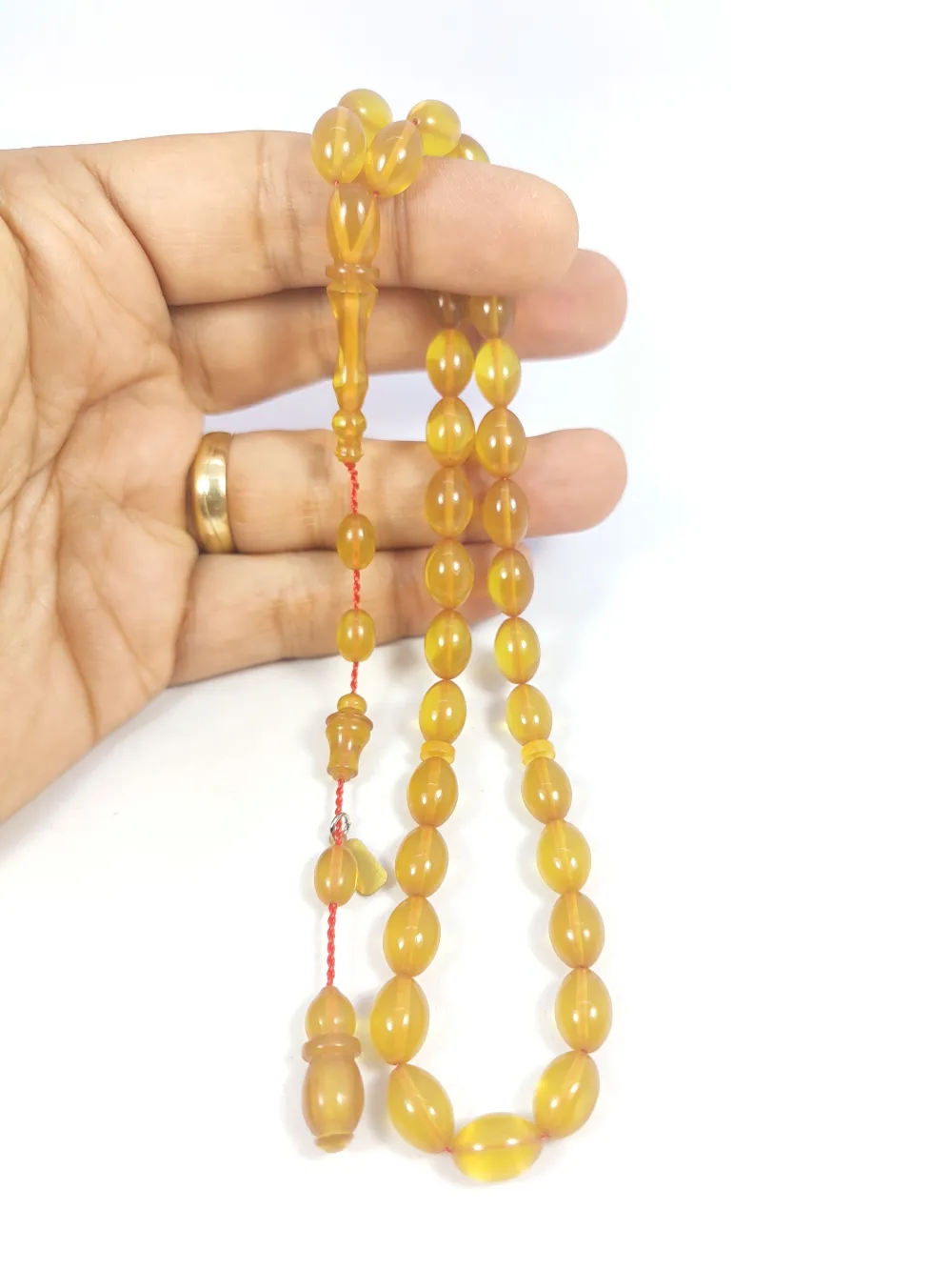 Mesut Elma Usta Eseri̇ 0.6 Deli̇m Çi̇ft Ci̇lalı Eski̇ Alman Sıkma Kehri̇bar küçük resim 4