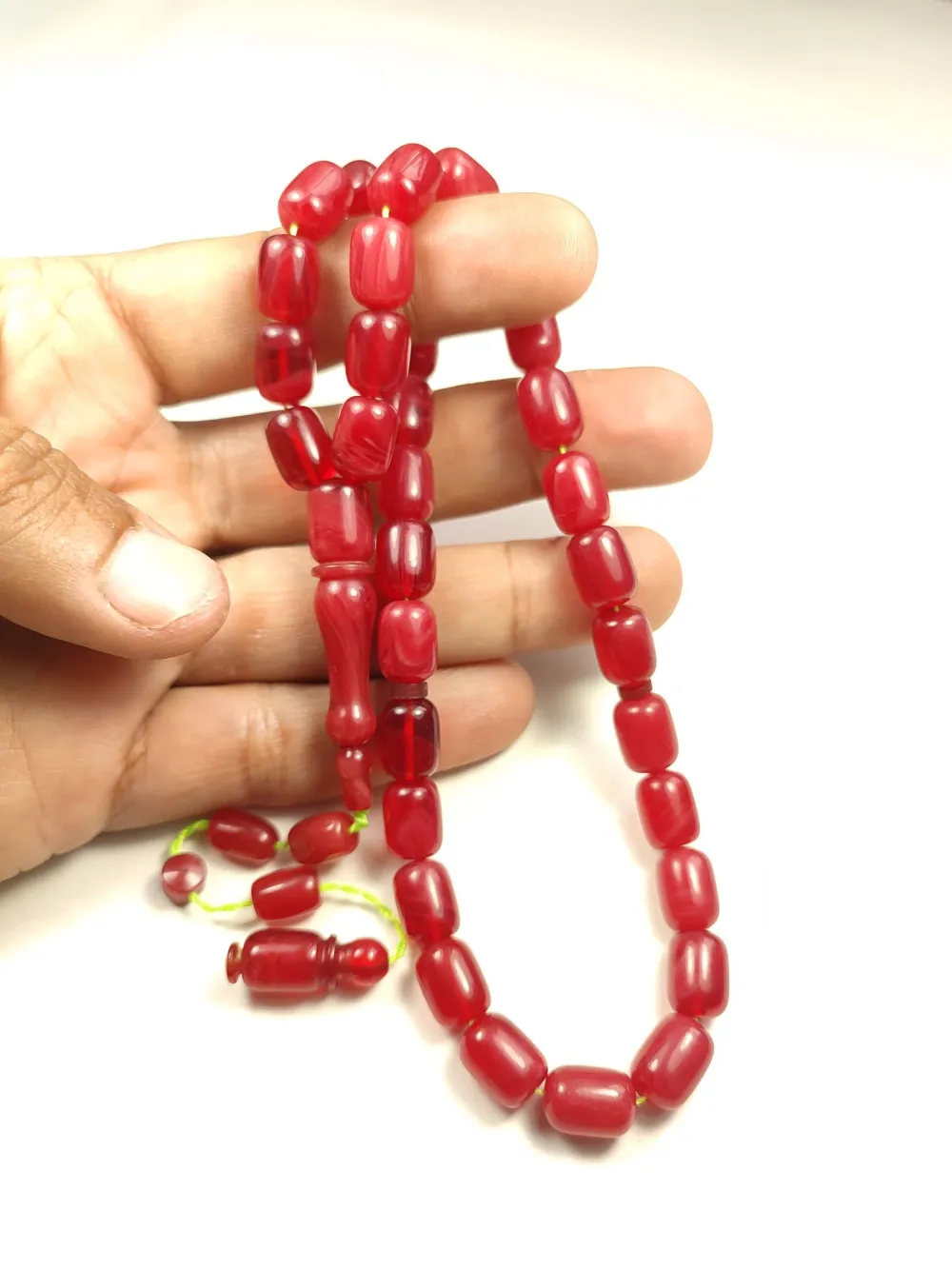 İsmai̇l Karasapan Usta İşi̇ İmzalı Rengi̇n Zi̇rvesi̇ Bi̇r Sıkma Kehri̇bar küçük resim 5