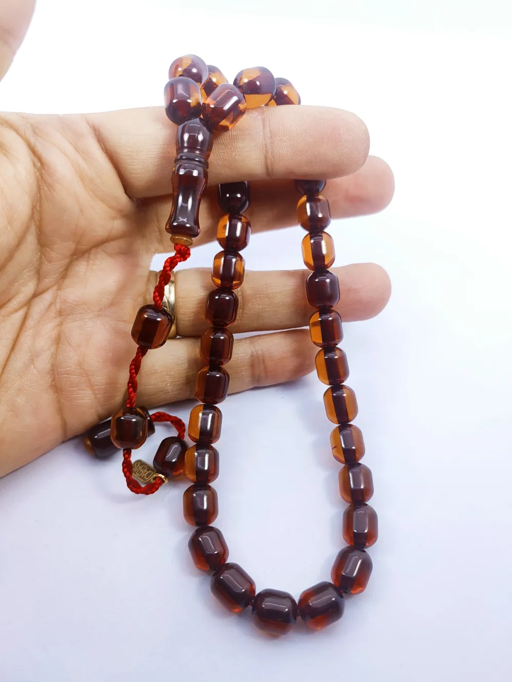 Muhammed Dabbas Usta İşi̇ İmzalı Sıkma Kehri̇bar küçük resim 4