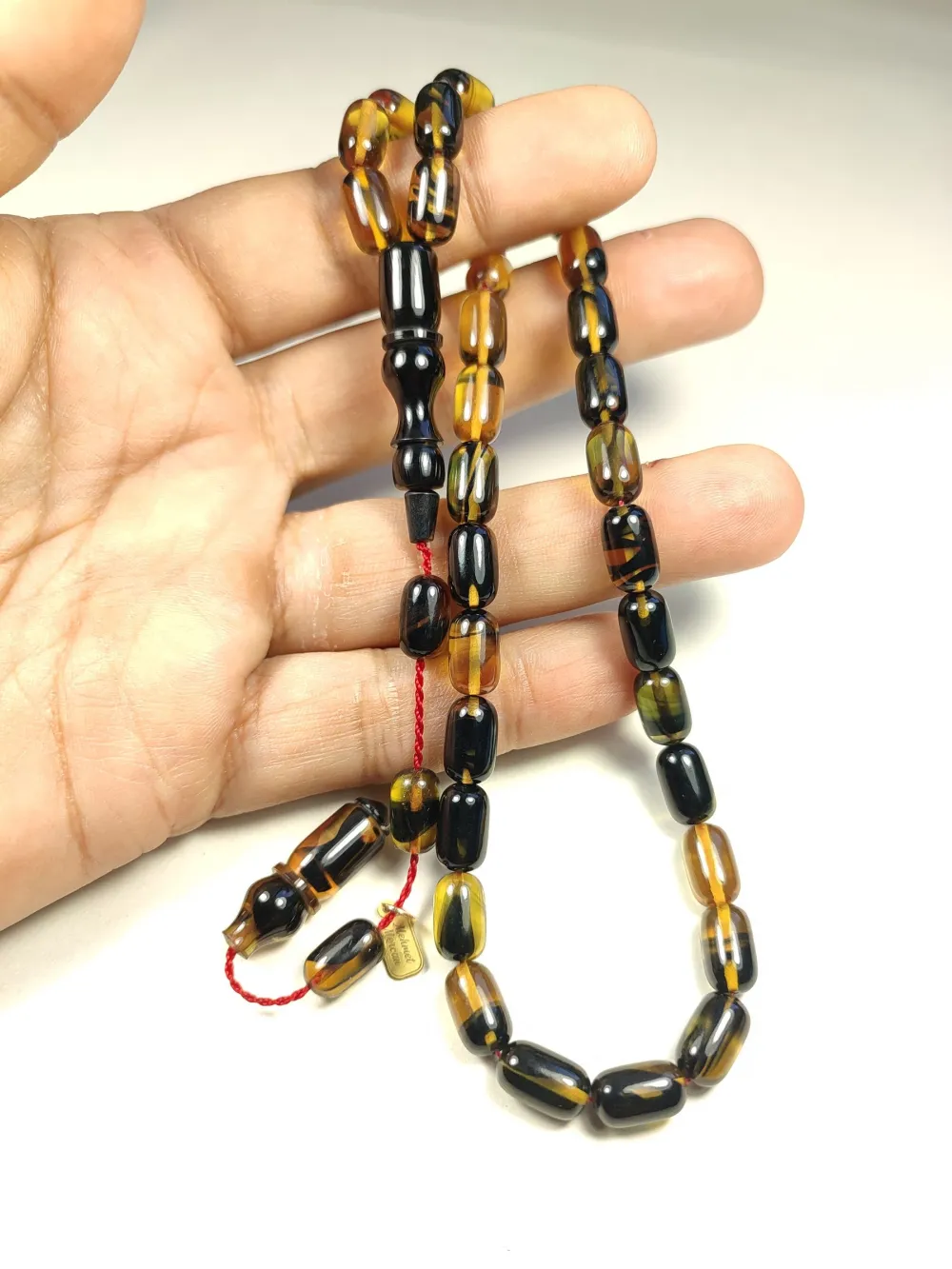 Mehmet Mercan Usta Eseri̇ İmzalı Aykırı Renk Sıkma Kehri̇bar küçük resim 4