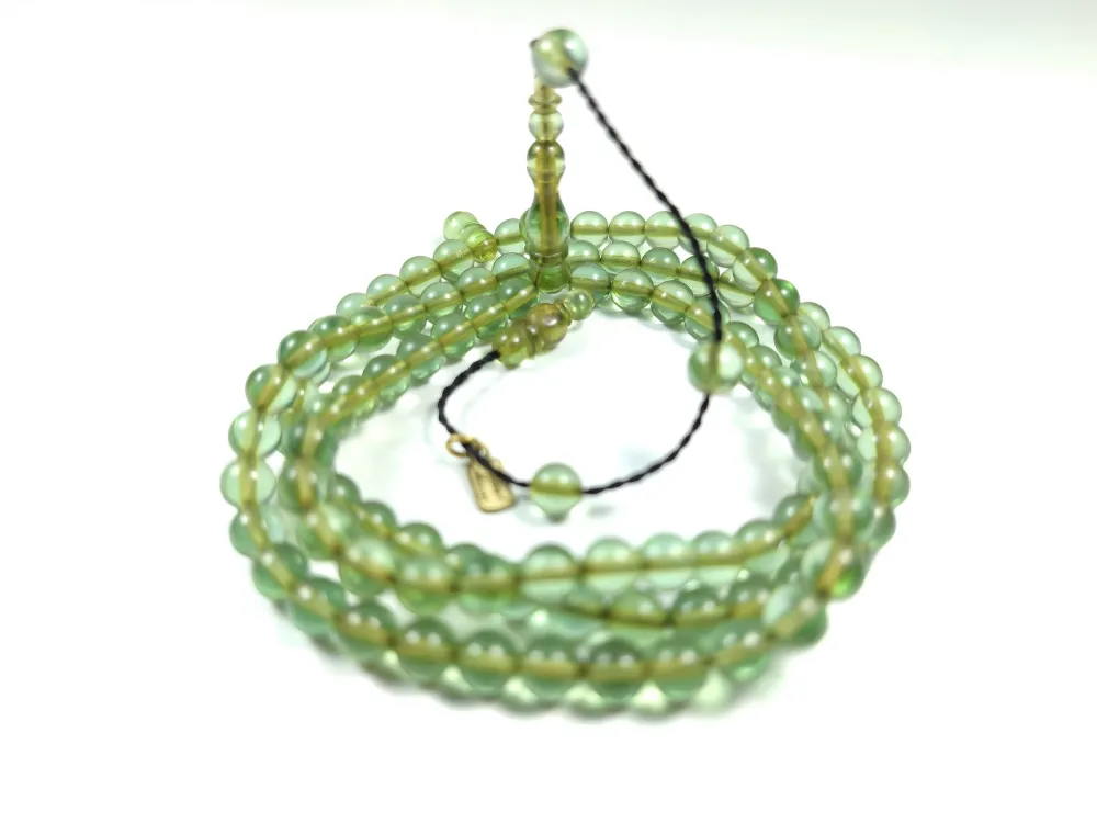 Mehmet Mercan Usta İşi̇ İmzalı Mühürlü Zar Kehri̇bar Namaz Tesbi̇hi̇ küçük resim 3