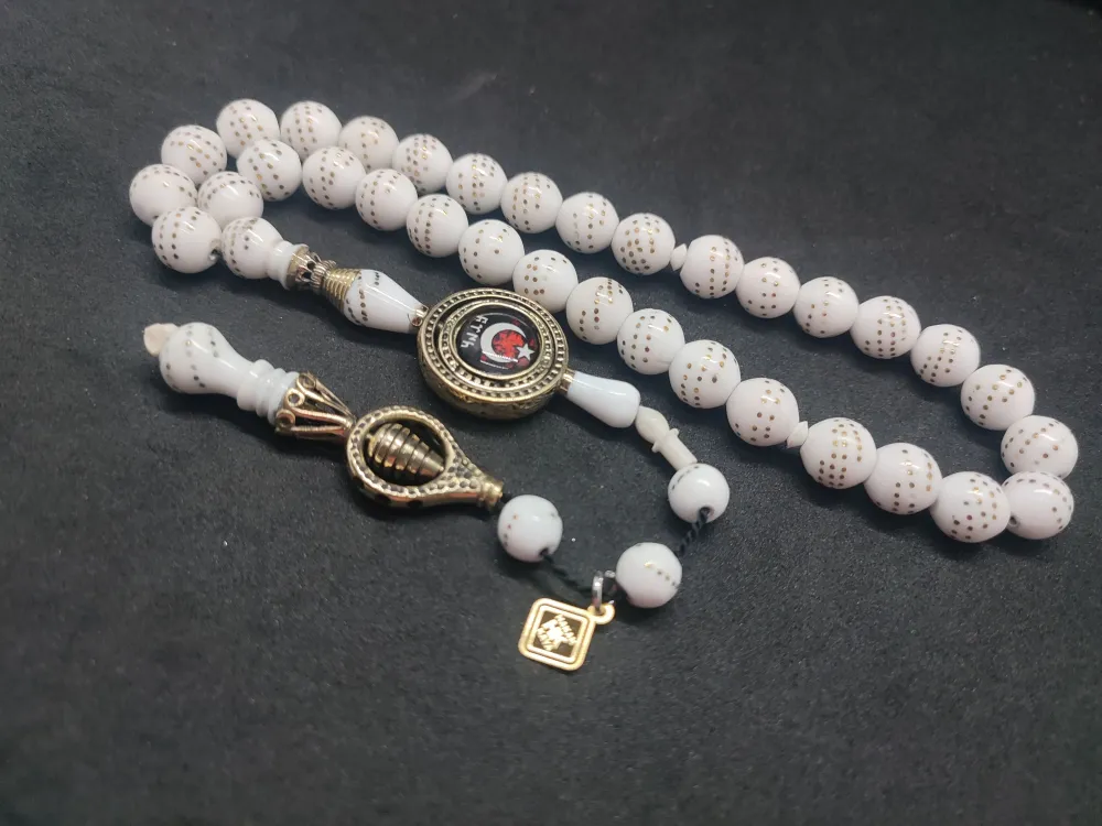 Hakan Kaya Usta  El İşçi̇li̇kli̇ Ağır Gümüş Nakkaşlı İri̇ Boy Çakımlı Deve Kemi̇ği̇ küçük resim 2