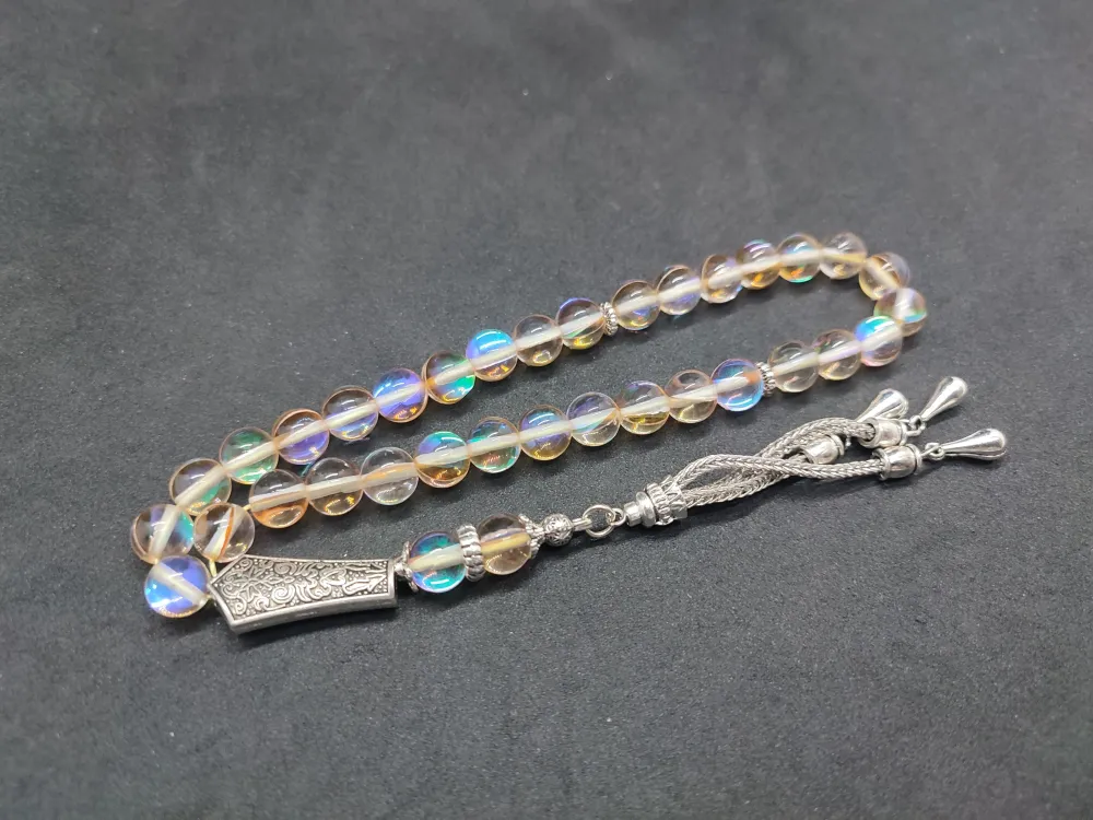 Özel Püskül Di̇zayn Doğal Aki̇k Taşı küçük resim 2